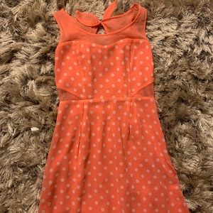 Peach Polka Dot Dress 🍑